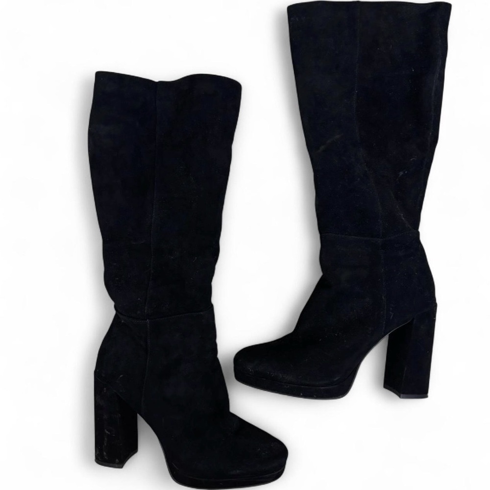 Steve Madden Black Heeled Boots